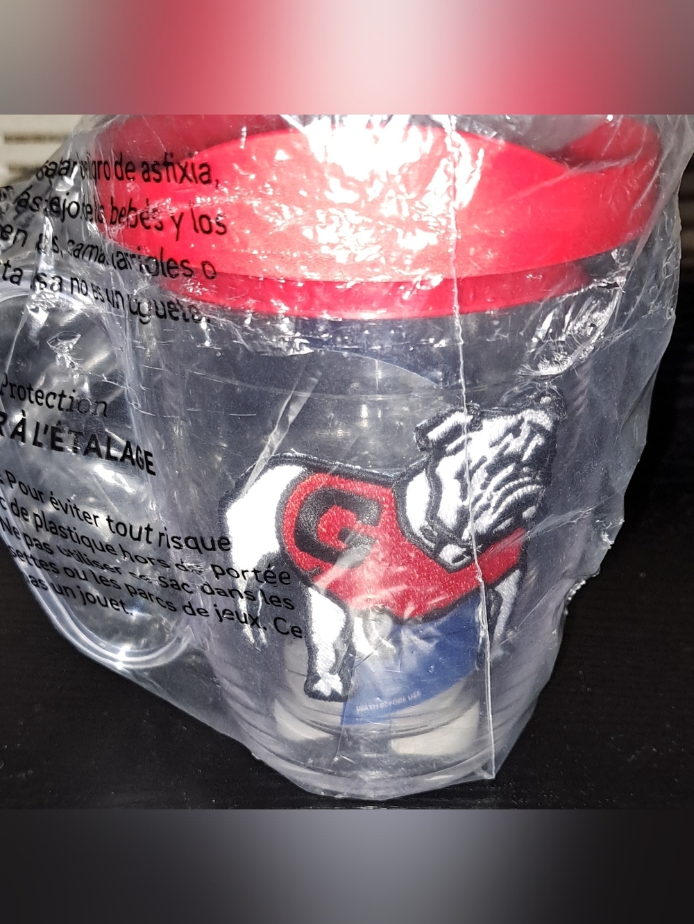 Bulldog Logo Travel Tumbler - Red and White